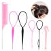 6 pieces of hair styling set for women and girls hair mesh tools - hair braiding tools for DIY hairstyles hairstyle help for women girls