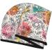 Hair Towel Wrap with Button - Quick Drying Towel Turban (Skull & Flowers) - Perfect for All Hair Types - Buy Online on GoSupps.com