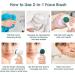 Newbealer Facial Cleansing Brush | 2-in-1 Soft Silicone Exfoliating Brush for Deep Cleansing & Makeup Removal - International Shipping Available - Buy Online on GoSupps.com