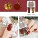 Glitter Red Nail Polish Set 2 In 1 Autumn Quick Dry Breathable Nail Varnish Shinny Sparkling No Need UV/LED Lamp Peel off Long Lasting Non-toxic Water Based Formula for Christmas Home DIY Nail Art - Buy Online on GoSupps.com