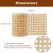 Pllieay 4.5  Width Natural Rattan Cane Webbing Roll  Pre-Woven Wicker Cane Webbing Net 1/2 Fine Open Mesh Cane for Furniture Decor  Caning DIY Projects (3 Feet Roll) - Buy Online on GoSupps.com