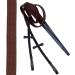 ExionPro Fancy Designer Stitched Square Raised Snaffle Noseband Horse Bridle with Detachable Flash - Full Havana - Buy Online on GoSupps.com