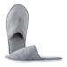 Hotelslipper foldable slippers slipproof Bathroom slippers Washing spa house shoes Sucking slippers for hotel home guest men and women (adult gray) Large/X-Large adult
