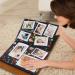ZEEYUAN Leather Scrapbook Album - 60 Pages Love Memory Photo Album 8.5x11 | Travelling Journal & Family Scrapbook Kit - Perfect Gift for Couples, Anniversary, Wedding - Grayish-blue - Buy Online on GoSupps.com
