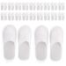 Bekith 20-Pair Disposable Spa Slippers Closed Toe Spa Slippers Comfortable and Non-Slip Perfect For Home Hotel or Commercial Use (White)