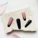 Green Rhinestone French Tip Press on Coffin Nails - Medium Full Cover Glitter Acrylic False Nails for Women - Buy Online on GoSupps.com