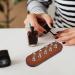 Baluue Nail Stand for Press on Nail Holder for Painting Nails Wood Nail Display Stand for False Nail Tip Manicure Tool Nail Art Display Home Salon Silver - Buy Online on GoSupps.com