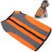 Qcwwy reflective vest for dogs warning vest for dogs safety clothing bright jacket light pet-safety clothing reflective vest with (XL-fluorescent orange) XL fluorescent orange