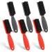 6 Pieces Barber Blade Cleaning Brush Clipper Cleaning Nylon Brush Clipper Cleaner Brush Cleaning Clipper Styling Brush Tool for Men( Red/Black)