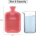 HomeTop Premium Classic Rubber Hot Water Bottle Set - 2L Pink with Faux Fur Cover - Buy Online on GoSupps.com