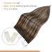 FSHINE Balayage Tape Extensions - Real Hair Dark Brown to Medium Brown - 50g 40cm Remy Tape-In Hair #2/6/2 - Straight Balayage Style - Buy Online on GoSupps.com