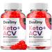 (2 Pack) Destiny Keto ACV Gummies - Advanced Formula Destiny Keto Plus ACV Gummies Apple Cider Vinegar Weight Management Destiny ACV Dietary Supplement (120 Gummies)