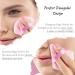 Set of 2 Triangle Makeup Powder Puff - Soft Velour Pads for Loose Powder & Foundation Cosmetics (Pink & Blue) - Buy Online on GoSupps.com