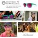 Knockaround Premiums Sport Polarized Running Sunglasses | Aquamarine/Fuchsia - Buy Online on GoSupps.com