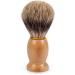QSHAVE 100% Pure Badger Hair Shaving Brush Handmade with Real Wood Base - Ideal for Wet Shave, Safety Razor, Double Edge Razor - Buy Online on GoSupps.com
