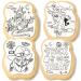 Halloween Cookies Decorating Kit for Kids | 4 Jumbo Cookies + 3 Edible Markers | Pumpkin Witch Ghost Theme | Individually Wrapped | Fun Holiday Activity - Buy Online on GoSupps.com