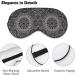 Buy Black and White Mandala Sleep Mask for Women | Adjustable Eye Shades Cover with Elastic Strap International Shipping Available - Buy Online on GoSupps.com