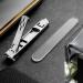 2 in 1 Stainless Steel Nail Clippers - Travel Utensils Slim and Portable Design Splash Proof and Precise Cutting Nail Tools for Fingernail and Toenail Dazzle Farbe normal Dazzle Farbe - Buy Online on GoSupps.com