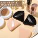 Triangle Makeup Sponge Set - 4 Pcs Cosmetics Face Powder Puff for Foundation - Soft Velvet Body Cushion Pads in Black Nude - Buy Online on GoSupps.com