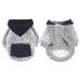Waterproof dog coat winter warm jacket dog puppy sweater boy for little with bag-warm dog medium hoodie autumn clothing winter fleece pet clothing dogs (1107debkb-gray m) m 1107debkb-gray