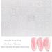 30 Sheets White Flower Nail Art Stickers with Rhinestones | 3D Self Adhesive Nail Decals for Creative Nail Designs | International Shipping Available - Buy Online on GoSupps.com