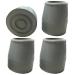 Replacement Walker/Commode Tips, 1 inch / 2.5 cm Diameter (Gray, Set of 4) Grey 1 Inch