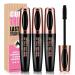 3Pcs 4D Silk Fiber Black Mascara, Longer & Thicker Lashes, Waterproof, Clump-Free, Long Lasting, Smudge-Proof, Hypoallergenic, Luxurious Eyelashes All Day