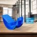 Durable Foot Rocker Calf Stretcher for Achilles Injury Relief & Physical Therapy - Blue - Buy Online on GoSupps.com