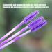 Eyelash Brush Elastic Mascara Brush 200pcs for Women Girls(Dark purple) - Buy Online on GoSupps.com