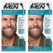 Just for Men mustache & beard coloring medium brown beard color tint beard color eliminated gray hair for a full look with applicator brush - M35 (pack with 2) 1 piece (2 -pack) M35 - medium brown