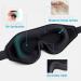 Buy 3D Contoured Sleep Mask for Men & Women - Adjustable No Pressure Eye Cover - Soft Black Blindfold for Better Sleep - Buy Online on GoSupps.com