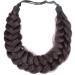 Gledola Messy Synthetic Hair Braided Headband Classic Chunky Wide Plaited Headband for Women Girl Beauty (Chocolate) - Buy Online on GoSupps.com