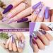 Shining She Nail Polishes Set - 6 Colors Purple Wisteria Rose Purple Polish - Soak-Off UV/LED Gel - Perfect Gift for Nail Art - 8ML - Buy Online on GoSupps.com