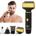 Electric Razor for Men Women 3 in 1 Travel Cordless Rechargeable Painless Foil Shaver with Led Display Waterproof Wet & Dry Body Razors for Face Nose Ear Hair (Black)