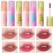 6 Colors Glossy Lip Gloss Set Non-sticky Liquid Lipstick Lip Tint Lightweight watery Lip Stain Lip Glaze Moisturizing Lip Plumping Gloss Long Lasting Nourishing Repairing Lip Makeup