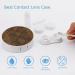 Shop Stylish Brown Snake Skin Pattern Contact Lens Case | Portable Travel Box with Mirror - Buy Online on GoSupps.com