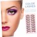 minkissy 10 Pairs Dd Volume False Eyelashes Strip Lashes Women Fake Natural Eyelashes 25 Mm Lashes Colored Eyelashes Cosmetic Eyelashes Colored Lashes Makeup Eyelashes Girl Supplies Fluffy - Buy Online on GoSupps.com