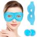 DUKUSEEK Cooling Eye Mask for Puffy Eyes Reusable Gel Eye Mask W/Hot Cold Therapy for Migraine Headache Dark Circles Dry Eyes Swollen Eyes Sinus Pain Ice Eye Mask