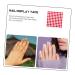 minkissy 5 Sets Display Board Tape Nail Display Stand Strip Clear Duct Tape Clear Tape Nail Art Showing Tape Transparent Tape Manicure Tape for Nail Adhesive Tape Bracket Double Sided 0.8x0.8x0.2cm - Buy Online on GoSupps.com