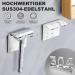 GGQ Razor Bracket Shower Holder - 2PC Silver Self-Adhesive Stainless Steel Shaver Wall Mount - No Drilling Bathroom Organizer - Buy Online on GoSupps.com