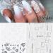 Fashion Manicure Decor DIY Woman White Flowers Butterfly-shape Design Water Transfer Stickers 5D Embossed Nail Sticker Nail Art Decoration(5D-K030) - Buy Online on GoSupps.com