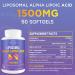 Liposomal Alpha Lipoic Acid 1500mg - Powerful Antioxidant Supplement with Acetyl-L-Carnitine & Ubiquinol - 60 Softgels for Energy Boost | Shop Now - Buy Online on GoSupps.com