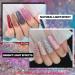 MIZHSE Reflective Glitter Gel Polish Set - Holographic Diamond Nail Art Kit (Set of 6) - Buy Online on GoSupps.com