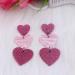 Feyley 3-Connect Heart Earrings | Vintage Acrylic Drop Jewelry for Girls & Ladies - 2023 Trendy Gift - Buy Online on GoSupps.com