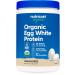 Nutricost Organic Egg White Protein Powder 8oz (Unflavored) - 15 Grams Protein Per Serving GMO-Free Gluten Free