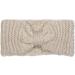 StyleBREAKER Women's Knitted Headband with Bow - Rice Grain Knit Pattern Winter Hairband - Beige (1 Piece) - Buy Online on GoSupps.com