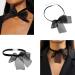 Shop Oralgos Fashionable Black Mains Neck Band with Bow - Elegant Collar Necklace for Women | Stylish Jewelry for a Chic Look - Buy Online on GoSupps.com