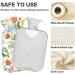 Naanle 1L Flower Birds Transparent Hot Water Bottle - Heat & Cold Therapy for Pain Relief Bed & Hand Warmers - Buy Online on GoSupps.com