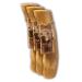 Zoys coffee wood natural chewing bones for dogs - Caustab for tooth cleaning & dental health & sustainable employment - dog (XL 3 piece) XL (3 pieces)