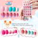 Kalolary 8-Box Press-On Nails for Kids | Pink Artificial Fingernails Set with Nail Glue & Stickers | Perfect Gift for Girls - Buy Online on GoSupps.com